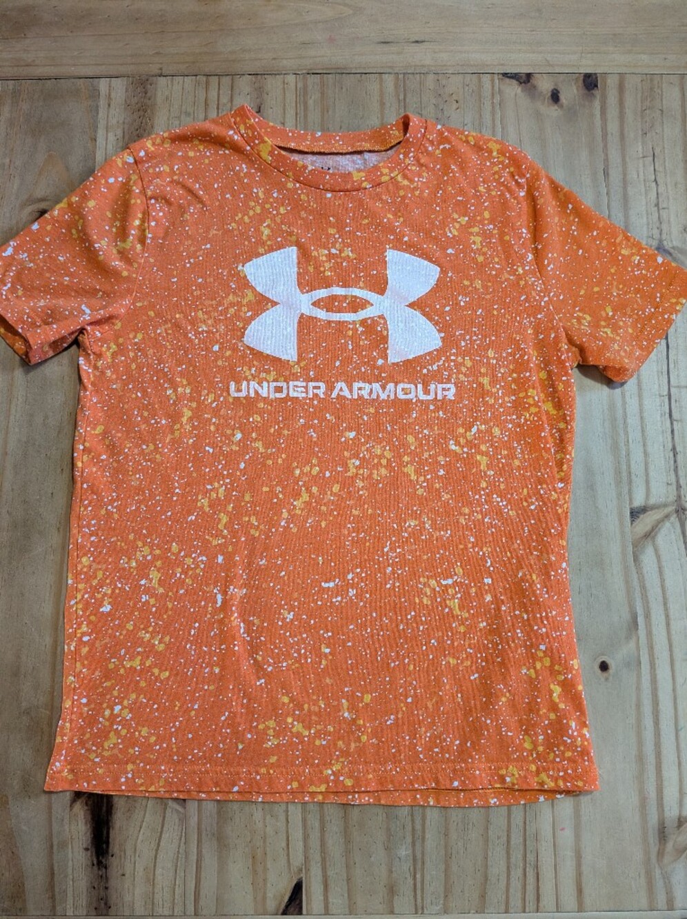 Under Armour Orange Speckled Logo Shirt